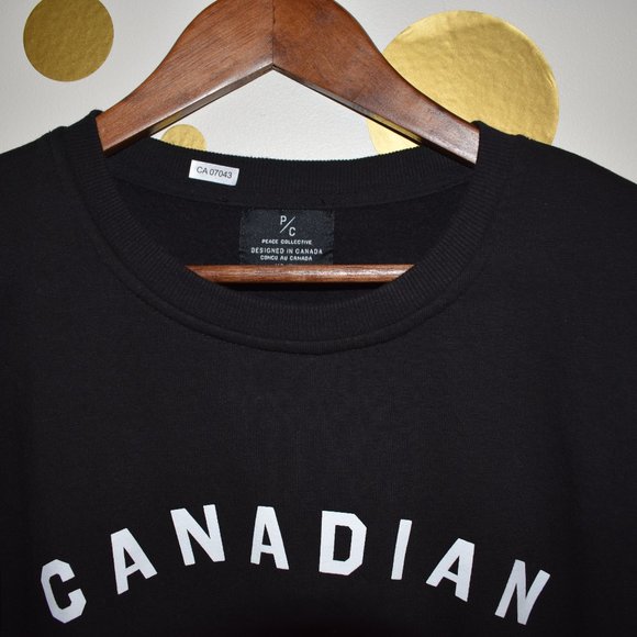 Peace Collective Canadian Built Crew Neck Sweater XS / S EUC - Picture 11 of 12